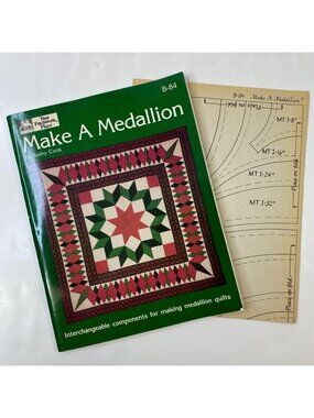 Make A Medallion Quilt Book & Templates By Kathy Cook